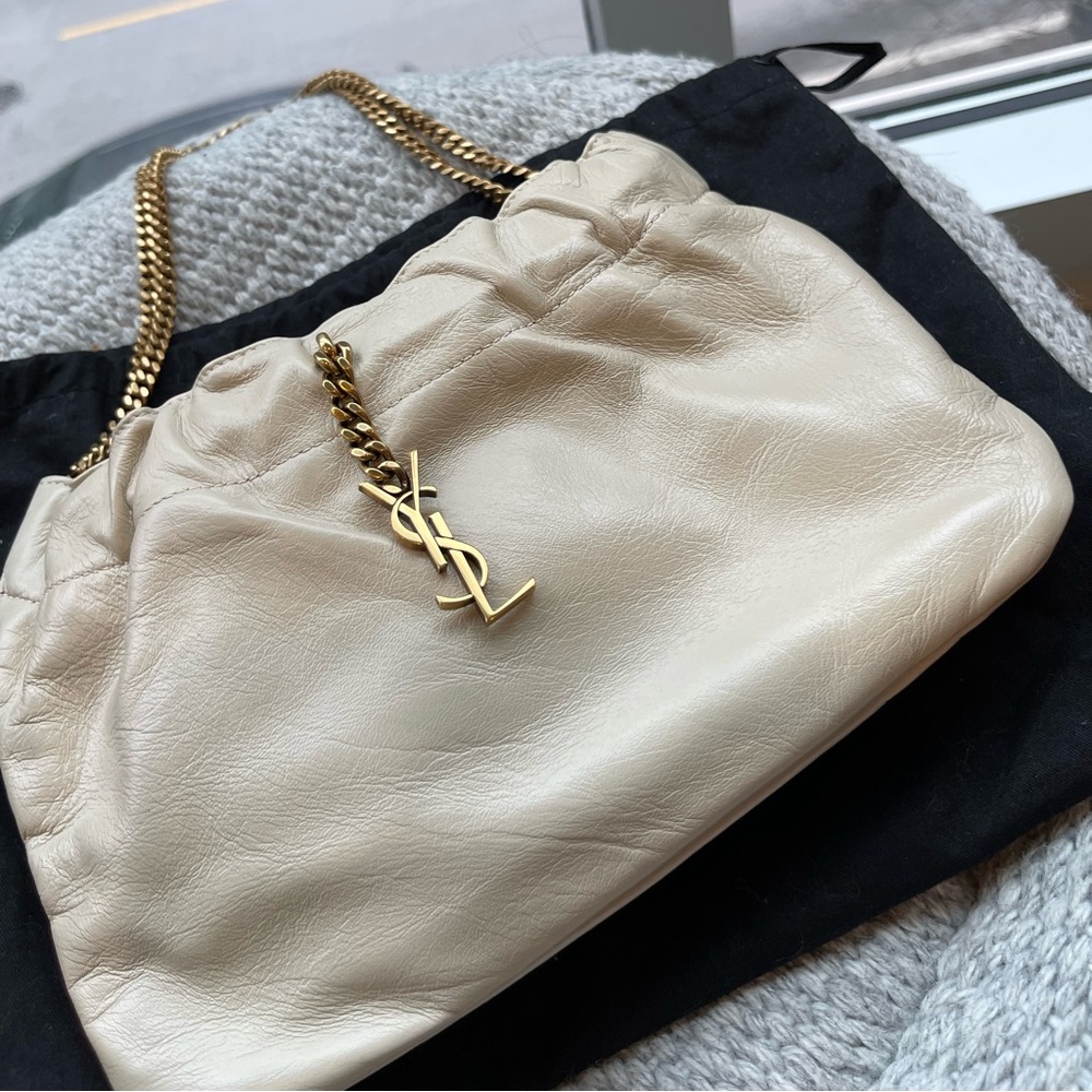 YSL PAC PAC Ruched Hobo Bag